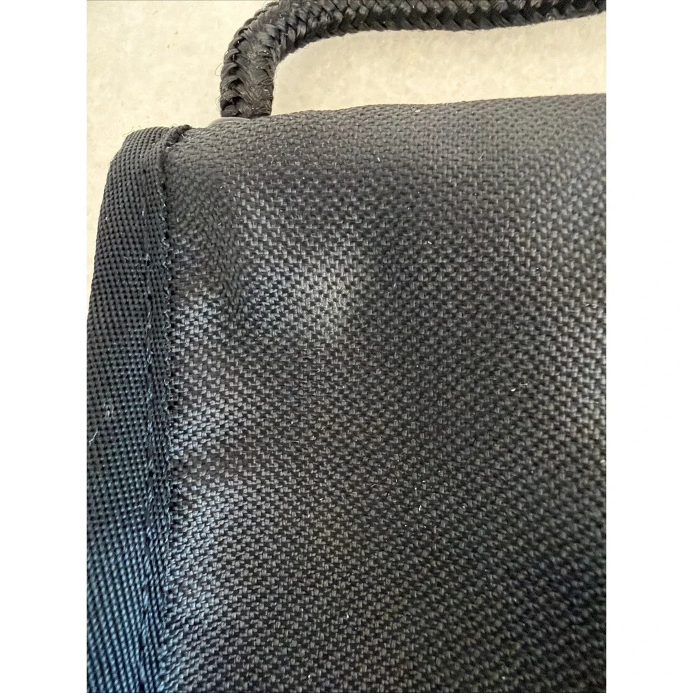 Sherpani Zoe Wallet Bag Zip Purse Canvas Black & White Small 6x4 Long‎ Strap